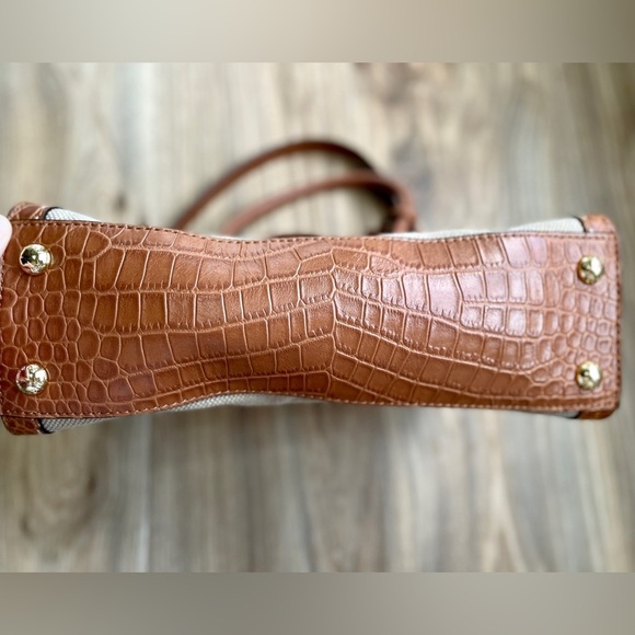 MICHAEL KORS STUDIO HAMILTON LARGE HEMP CANVAS SATCHEL - Picture 6 of 6